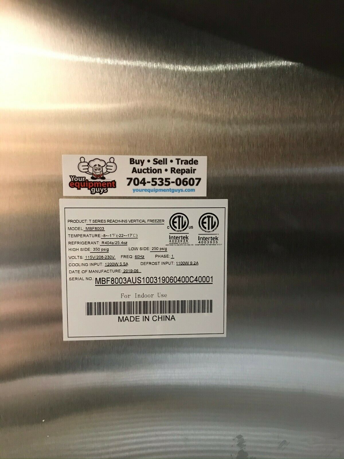 2019 Atosa Mbf8003 3 Door Upright Freezer Stainless Steel 115 208 230v Ph 1 Restaurant Equipment Charlotte Gastonia Nc Your Equipment Guys
