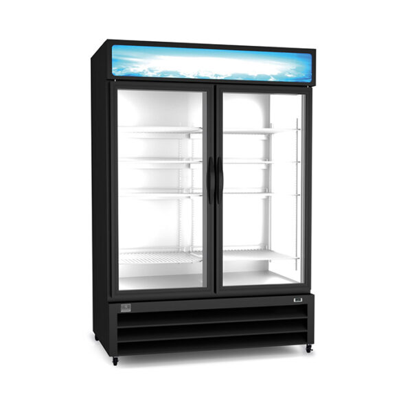 54" Two Section Display Freezer w/ Swing Doors