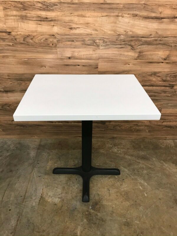 Restaurant/Cafe Style Square Table, White