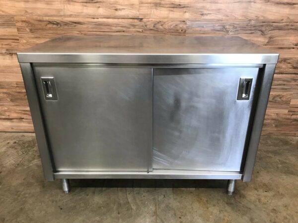 Stainless Steel Cabinet with Sliding Doors