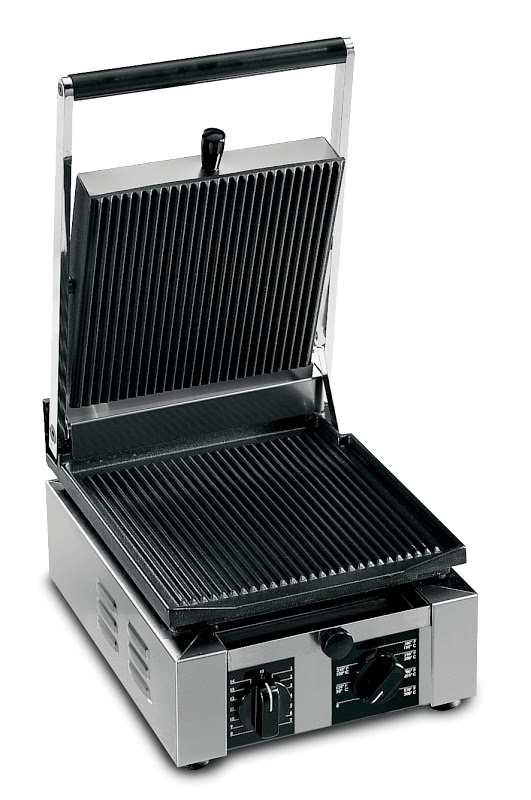 Univex PPRESS1.5R Single Commercial Panini Press w/ Cast Iron Grooved Plates