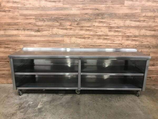 103" Stainless Steel Dish Cabinet w/ Mid Shelf