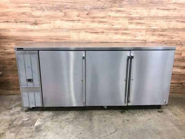 3 Solid Door Back Bar Refrigerator
