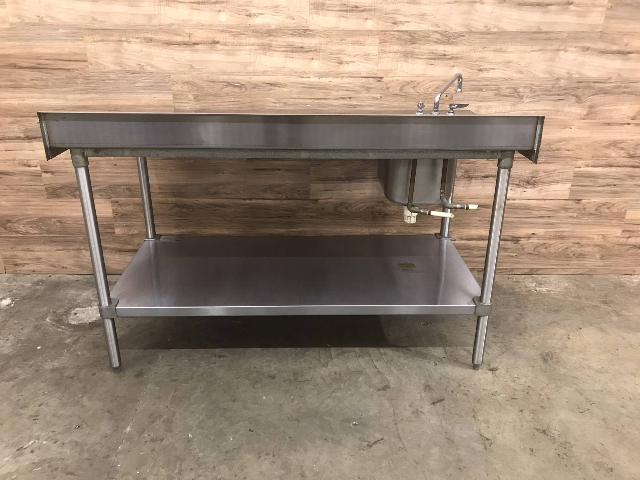 Eagle T4860SEM Stainless Steel 48 Inch x 60 Inch Work Table w/ Undershelf
